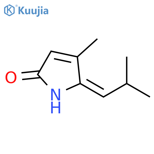 2H-Pyrrol-2-one,1,5-dihydro-4-methyl-5-(2-methylpropylidene)-, (5E)- structure