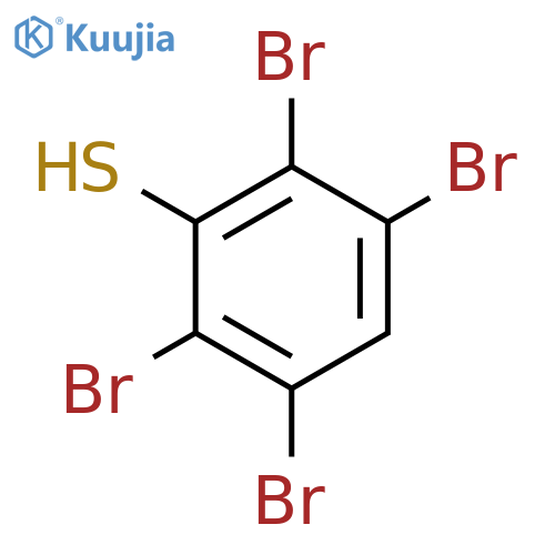 BENZENETHIOL, 2,3,5,6-TETRABROMO- structure