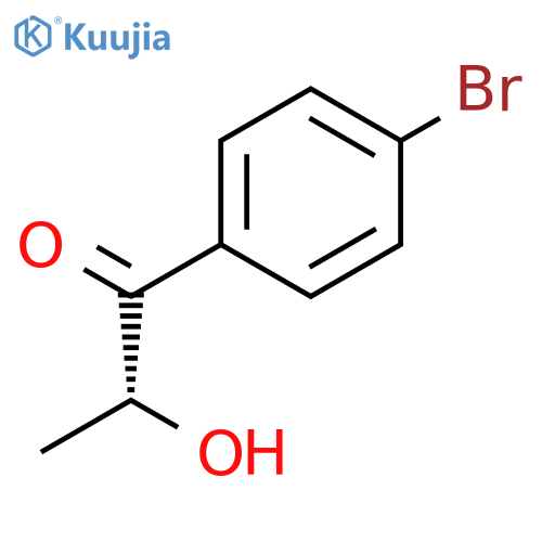 1-PROPANONE, 1-(4-BROMOPHENYL)-2-HYDROXY-, (2R)- structure