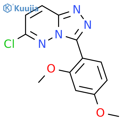 6-Chloro-3-(2,4-dimethoxyphenyl)-[1,2,4]triazolo[4,3-b]pyridazine structure