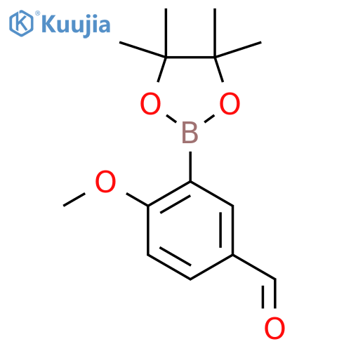 4-Methoxy-3-(4,4,5,5-tetramethyl-1,3,2-dioxaborolan-2-YL)benzaldehyde structure