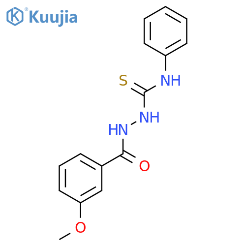 Benzoic acid, 3-methoxy-, 2-[(phenylamino)thioxomethyl]hydrazide structure