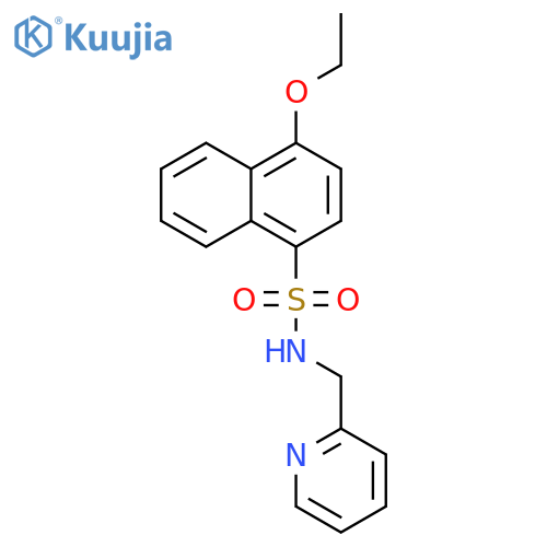 4-ethoxy-N-(pyridin-2-yl)methylnaphthalene-1-sulfonamide structure