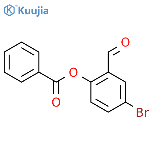 4-Bromo-2-formylphenyl benzoate structure