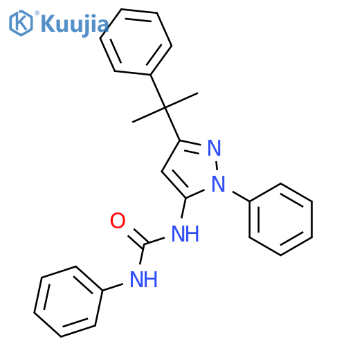 Urea, N-[3-(1-methyl-1-phenylethyl)-1-phenyl-1H-pyrazol-5-yl]-N'-phenyl- structure