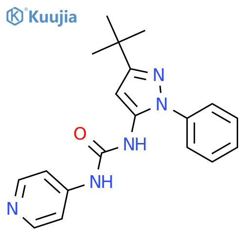 UREA, N-[3-(1,1-DIMETHYLETHYL)-1-PHENYL-1H-PYRAZOL-5-YL]-N'-4-PYRIDINYL- structure