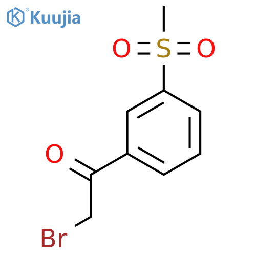 3-(Methylsulphonyl)Phenacyl Bromide structure