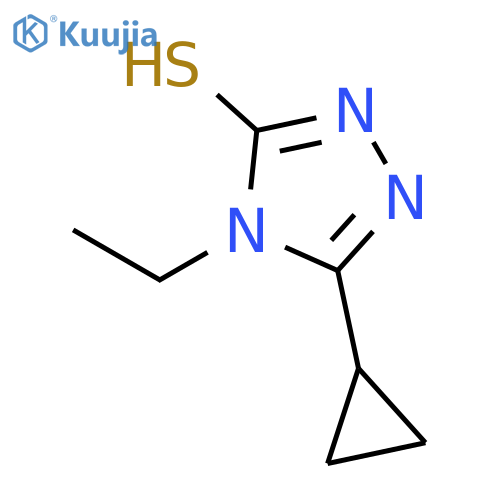 5-Cyclopropyl-4-ethyl-4H-1,2,4-triazole-3-thiol structure