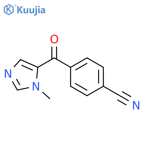 4-[(1-methyl-1H-imidazol-5-yl)carbonyl]-Benzonitrile structure