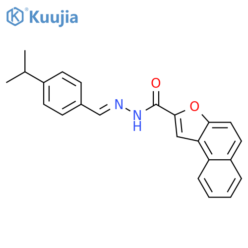 N'-(4-isopropylbenzylidene)naphtho[2,1-b]furan-2-carbohydrazide structure