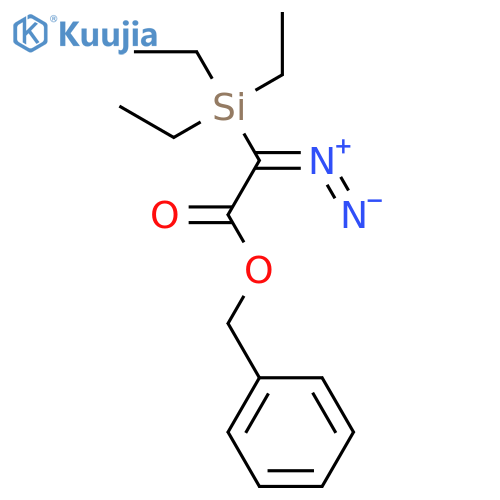 Acetic acid, diazo(triethylsilyl)-, phenylmethyl ester structure
