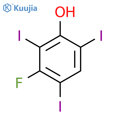 PHENOL, 3-FLUORO-2,4,6-TRIIODO- structure