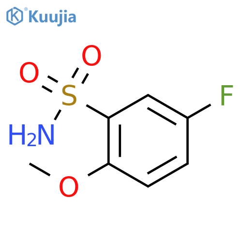 5-fluoro-2-methoxybenzene-1-sulfonamide structure