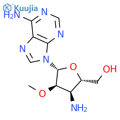 Adenosine, 3'-amino-3'-deoxy-2'-O-methyl- structure