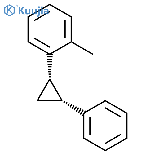 Benzene, 1-methyl-2-[(1S,2R)-2-phenylcyclopropyl]- structure