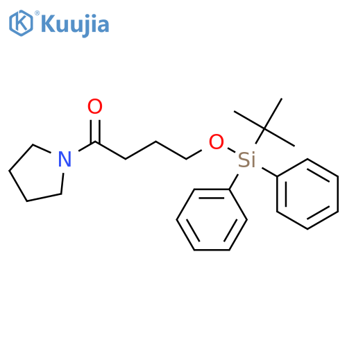 Pyrrolidine, 1-[4-[[(1,1-dimethylethyl)diphenylsilyl]oxy]-1-oxobutyl]- structure