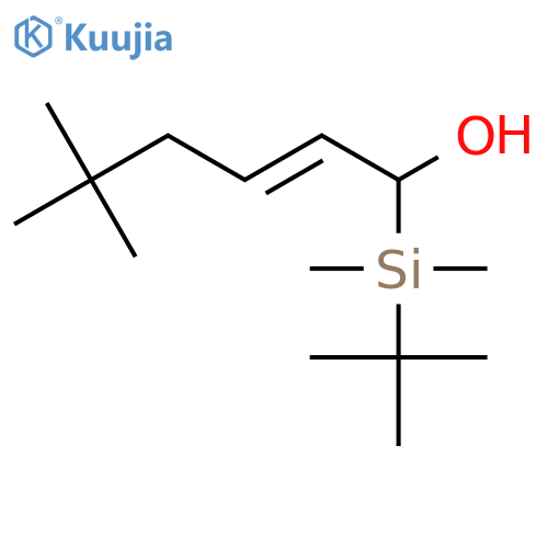 2-Hexen-1-ol, 1-[(1,1-dimethylethyl)dimethylsilyl]-5,5-dimethyl-, (2E)- structure