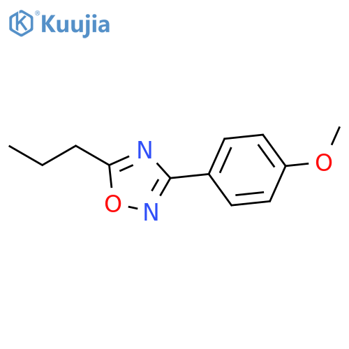 1,2,4-Oxadiazole, 3-(4-methoxyphenyl)-5-propyl- structure
