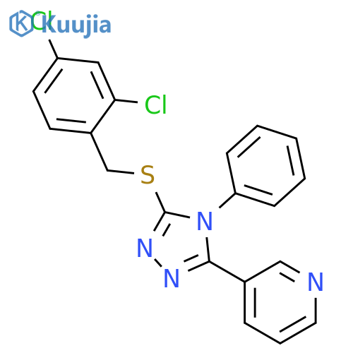 <br>3-[5-(2,4-Dichloro-benzylsulfanyl)-4-phenyl-4H-[1,2,4]triazol-3-yl]-pyridin e structure