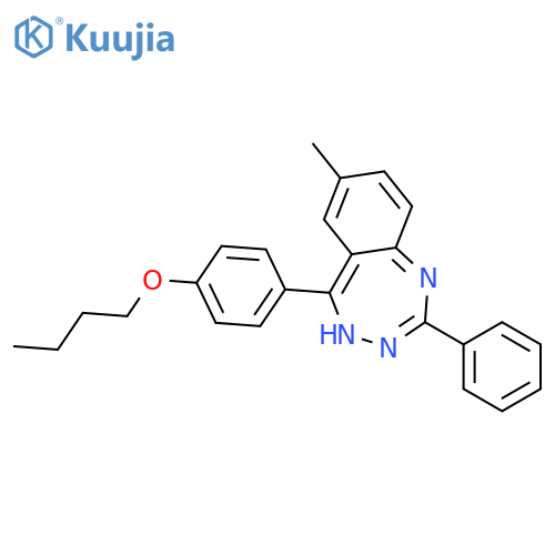 5-(4-Butoxy-phenyl)-7-methyl-2-phenyl-3H-benzo[e][1,2,4]triazepine structure