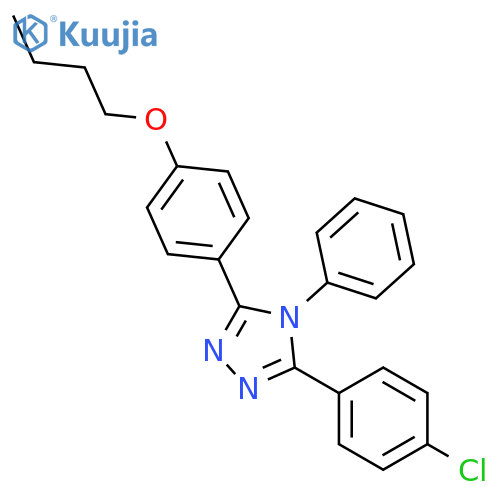3-(4-Butoxy-phenyl)-5-(4-chloro-phenyl)-4-phenyl-4H-[1,2,4]triazole structure