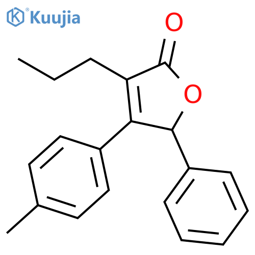 2(5H)-FURANONE, 4-(4-METHYLPHENYL)-5-PHENYL-3-PROPYL- structure