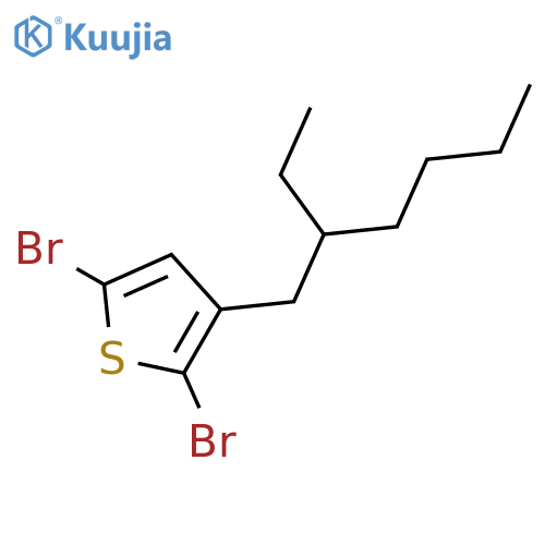 2,5-Dibromo-3-(2-ethylhexyl)thiophene structure