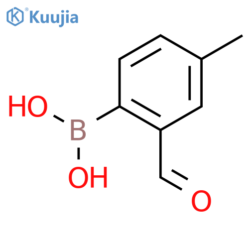 (2-Formyl-4-methylphenyl)boronic acid structure