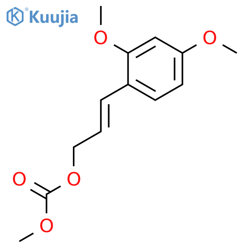 CARBONIC ACID, 3-(2,4-DIMETHOXYPHENYL)-2-PROPENYL METHYL ESTER structure