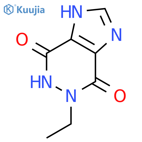 1H-Imidazo[4,5-d]pyridazine-4,7-dione, 5-ethyl-5,6-dihydro- (9CI) structure