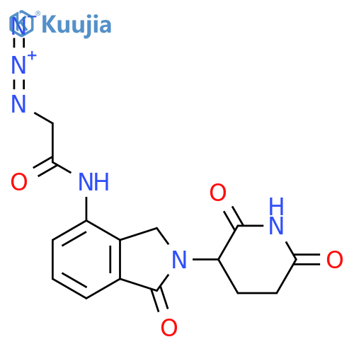 2-azido-N-[2-(2,6-dioxo(3-piperidyl))-1-oxoisoindolin-4-yl]acetamide structure