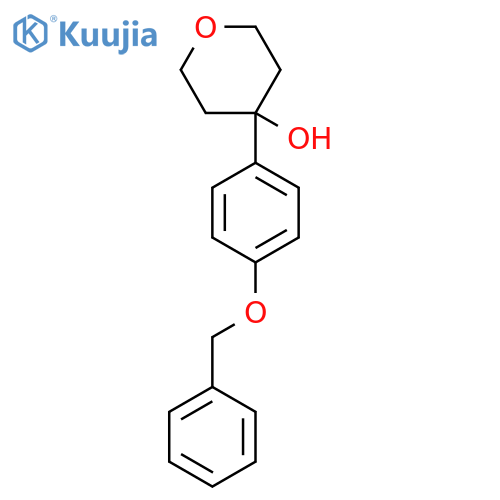 4-[4-(Benzyloxy)phenyl]oxan-4-ol structure