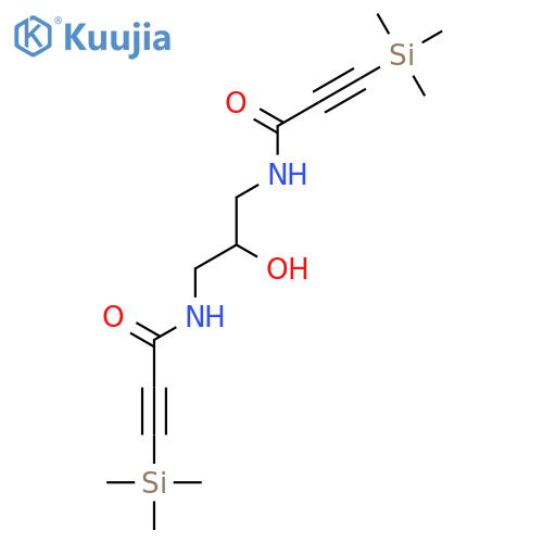 2-Propynamide, N,N'-(2-hydroxy-1,3-propanediyl)bis[3-(trimethylsilyl)- structure