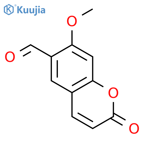 6-Formyl-7-methoxycoumarin structure