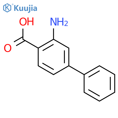 [1,1'-Biphenyl]-4-carboxylicacid, 3-amino- structure