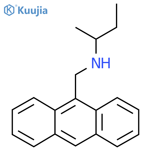 (Anthracen-9-ylmethyl)(butan-2-yl)amine structure
