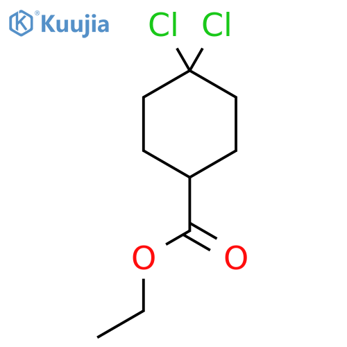 Ethyl 4,4-dichlorocyclohexanecarboxylate structure