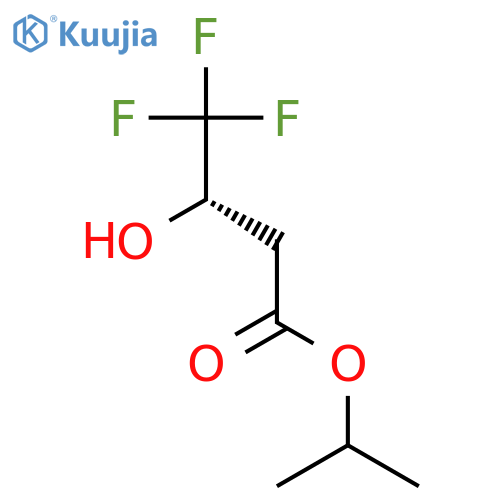 Butanoic acid, 4,4,4-trifluoro-3-hydroxy-, 1-methylethyl ester, (3S)- structure