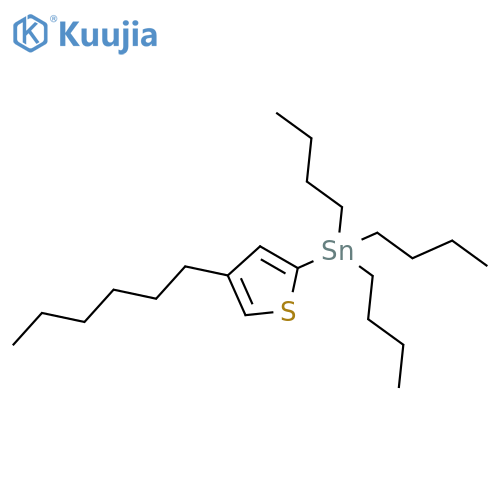 Tributyl(4-hexylthiophen-2-YL)stannane structure