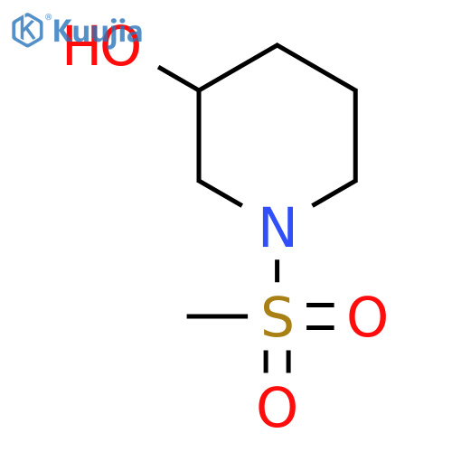 1-methanesulfonylpiperidin-3-ol structure