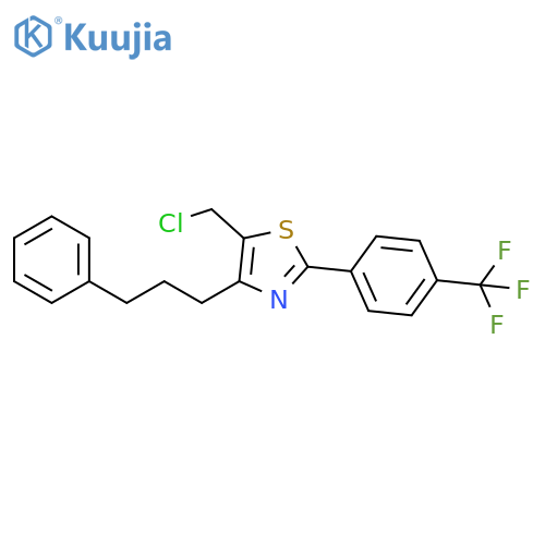 5-(Chloromethyl)-4-(3-phenylpropyl)-2-[4-(trifluoromethyl)phenyl]thiazole structure