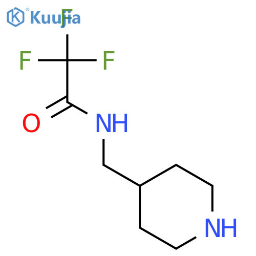 2,2,2-Trifluoro-N-piperidin-4-ylmethyl-acetamide structure