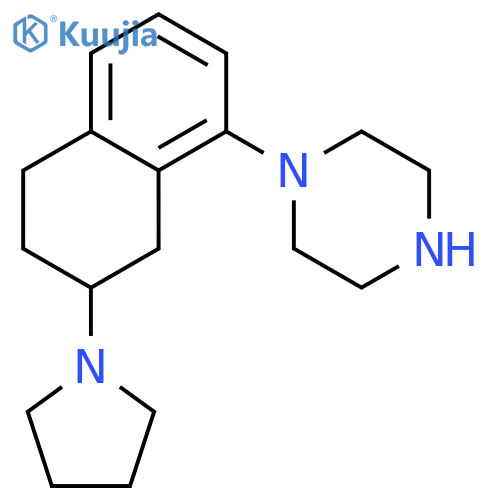 PIPERAZINE, 1-[5,6,7,8-TETRAHYDRO-7-(1-PYRROLIDINYL)-1-NAPHTHALENYL]- structure