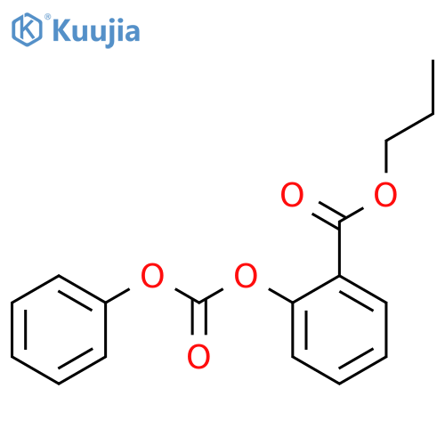 Propyl 2-[(phenoxycarbonyl)oxy]benzoate structure