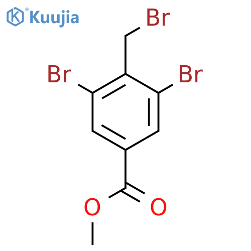 BENZOIC ACID, 3,5-DIBROMO-4-(BROMOMETHYL)-, METHYL ESTER structure