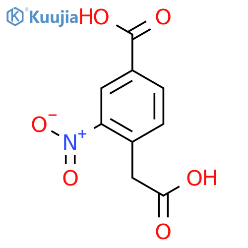 4-(Carboxymethyl)-3-nitrobenzoic acid structure