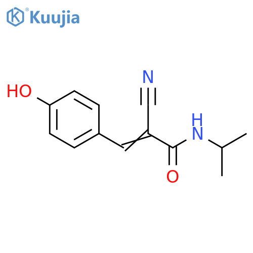 2-Cyano-3-(4-hydroxyphenyl)-N-(1-methylethyl)-2-propenamide structure
