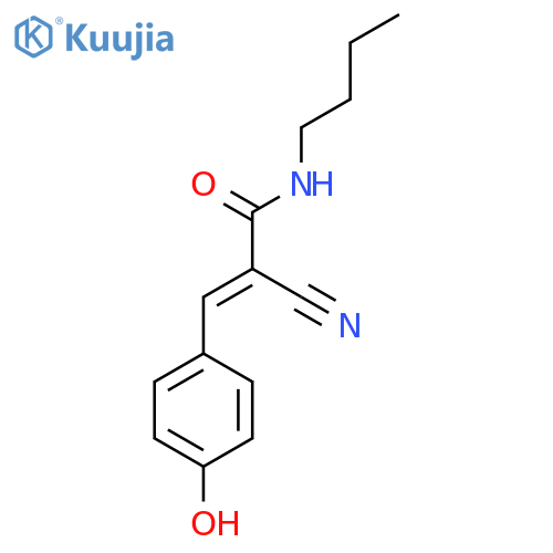2-PROPENAMIDE, N-BUTYL-2-CYANO-3-(4-HYDROXYPHENYL)- structure