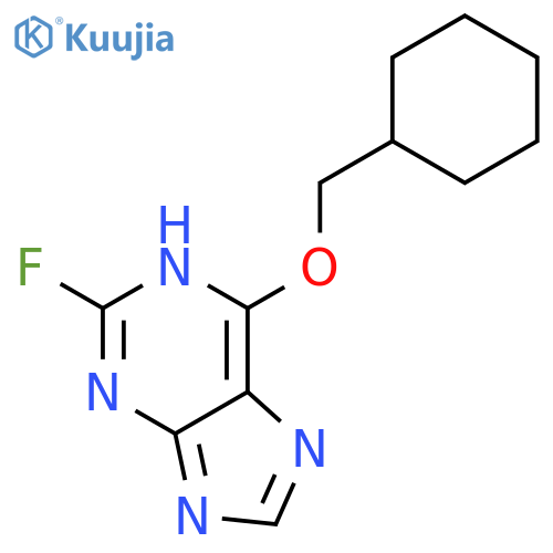 6-(cyclohexylmethoxy)-2-fluoro-7H-purine structure