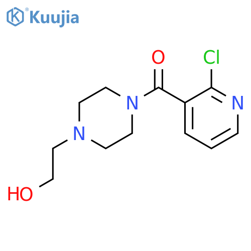 (2-Chloro-3-pyridinyl)[4-(2-hydroxyethyl)-1-piperazinyl]methanone structure